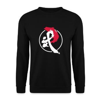 Kung Fu Sanda Wushu - Unisex Pullover - Schwarz - Vorne - Alina (178cm) & Michal (187cm)