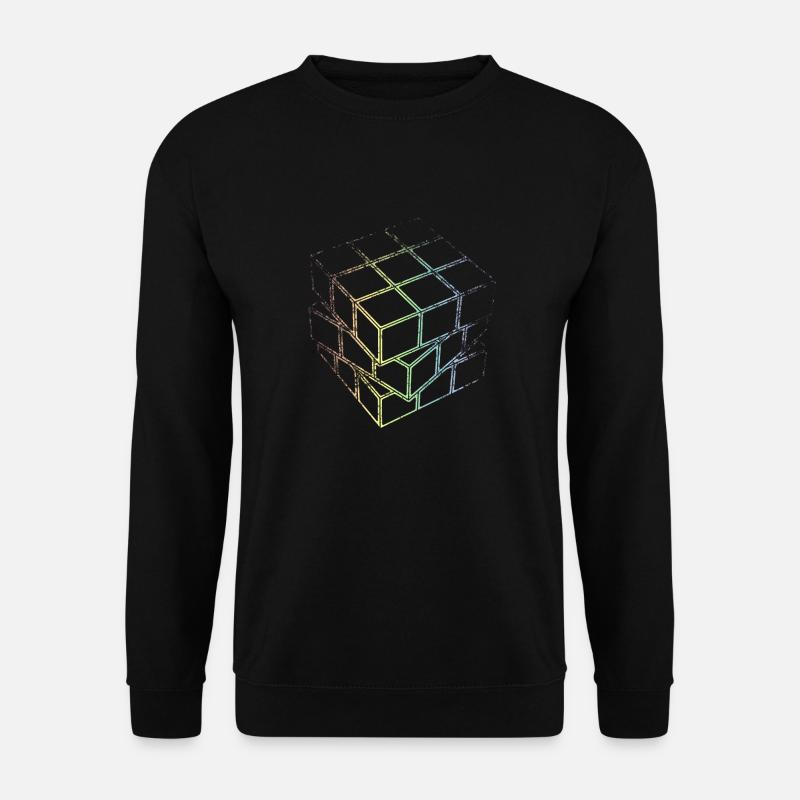 Lattice cube - Unisex Sweatshirt - black