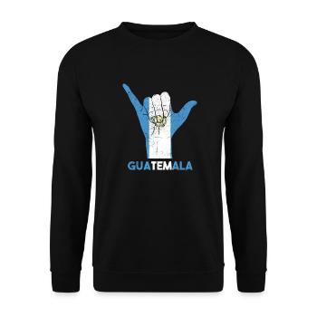 Guatemala drapeau guatémaltèque ADN I cadeau - Sweat-shirt Unisexe - noir - Devant - Alina (178cm) & Michal (187cm)