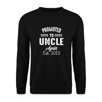 Promu à nouveau Oncle Est 2023 - Sweat-shirt Unisexe - noir - Devant - Alina (178cm) & Michal (187cm)