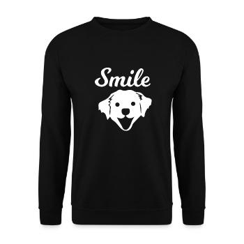 Hund Dog - Unisex Sweatshirt - black - Front - Alina (178cm) & Michal (187cm)