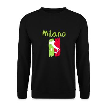 Classic Milano Souvenir - Unisex Sweatshirt - black - Front - Alina (178cm) & Michal (187cm)