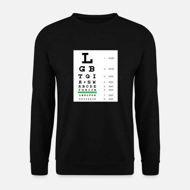 LGBTQIA+ Sehtafel - Unisex Pullover - Schwarz
