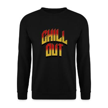 Chillout Relax - Unisex Pullover - Schwarz - Vorne - Alina (178cm) & Michal (187cm)