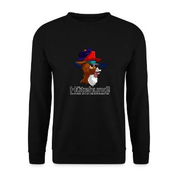 Die schönsten Hütehunde Hundesport Agility - Unisex Pullover - Schwarz - Vorne - Alina (178cm) & Michal (187cm)