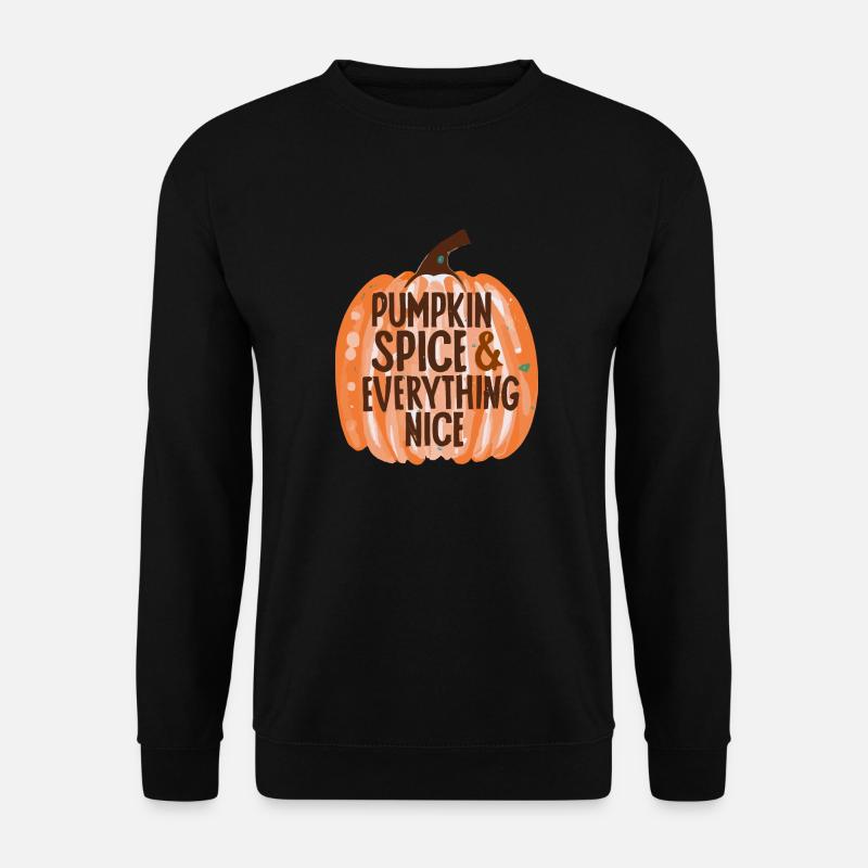 Kürbisgewürz & alles Schöne - Unisex Pullover - Schwarz