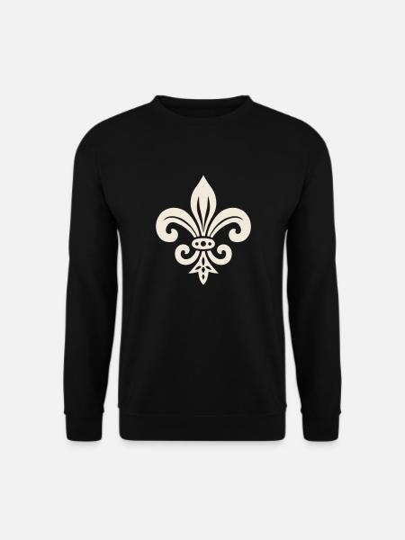 Simple Fleur de lis Design - Sweat-shirt Unisexe - noir