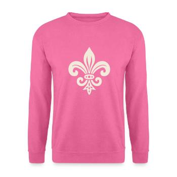Simple Fleur de lis Design - Unisex Sweatshirt - pink - Front