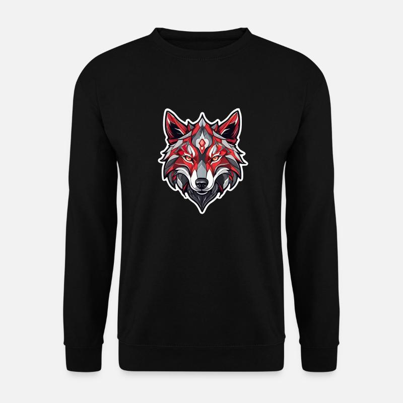 Wolf Tattoo - Unisex Pullover - Schwarz