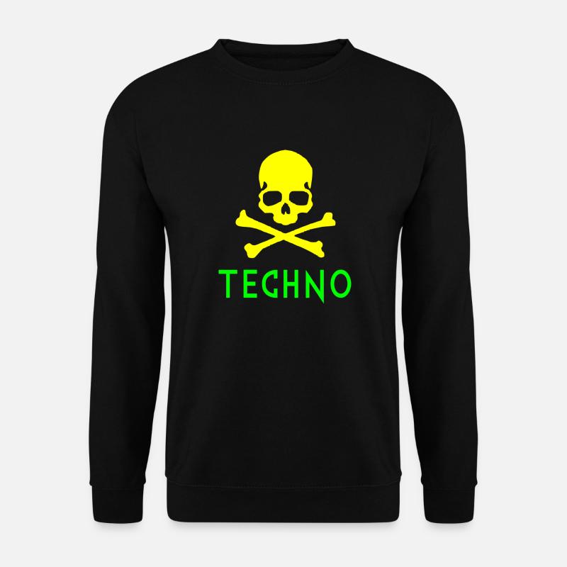 Techno-Knochen - Unisex Pullover - Schwarz