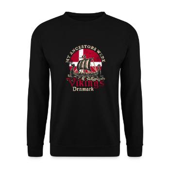 23F 0230 bk - Unisex Sweatshirt - black - Front - Alina (178cm) & Michal (187cm)