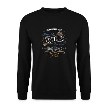 pub brewing drink hops funny saying - Unisex Sweatshirt - black - Front - Alina (178cm) & Michal (187cm)