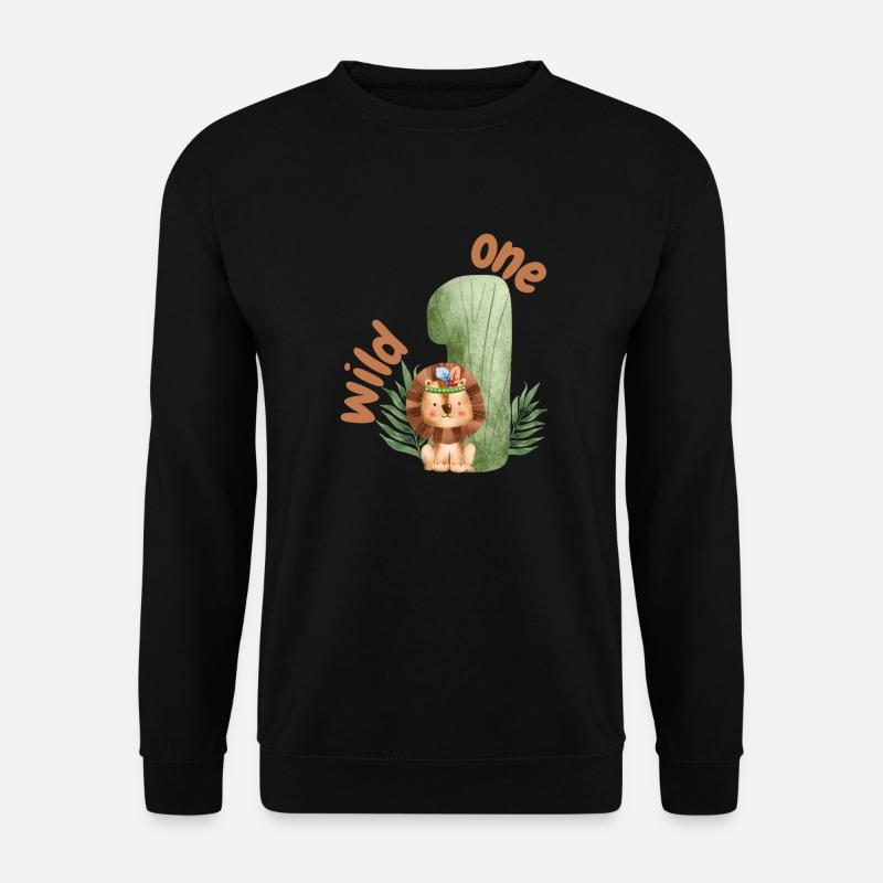 Wild One Safari Löwe - Unisex Pullover - Schwarz