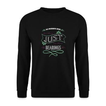 Joke Baseball Shirt Automobile Baseball Poison Cool - Unisex Sweatshirt - black - Front - Alina (178cm) & Michal (187cm)