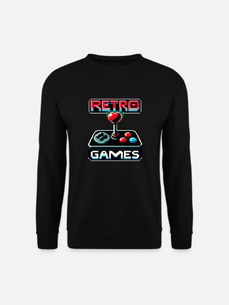 Retro Games Passion - Unisex Sweatshirt - black