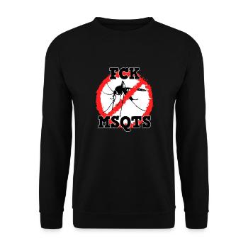 fck msqts - Unisex Sweatshirt - black - Front - Alina (178cm) & Michal (187cm)