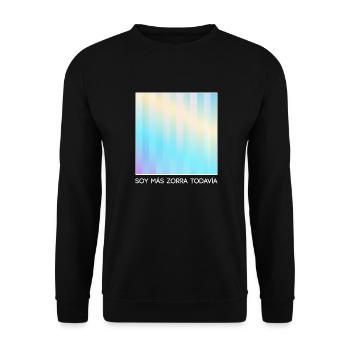 Zorra - Eurovision inspiriert 06 - Unisex Pullover - Schwarz - Vorne - Alina (178cm) & Michal (187cm)