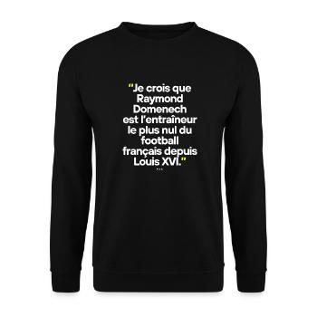 Citation célèbre footballeur - Sweat-shirt Unisexe - noir - Devant - Alina (178cm) & Michal (187cm)