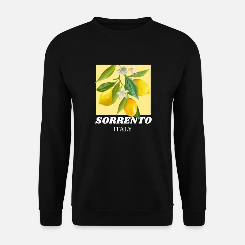 Sorrent Italien Zitrone - Unisex Pullover - Schwarz