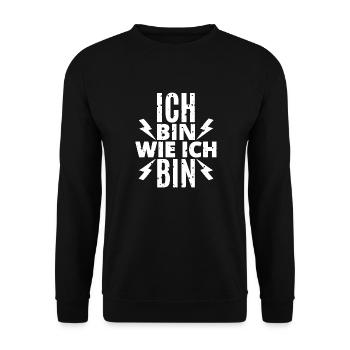 I am the way I am - Unisex Sweatshirt - black - Front - Alina (178cm) & Michal (187cm)