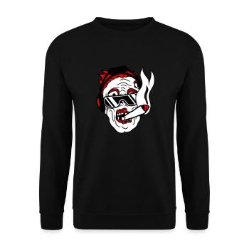 DJ Zombie Monster Horror Halloween Party Music - Unisex Sweatshirt - black - Front - Alina (178cm) & Michal (187cm)