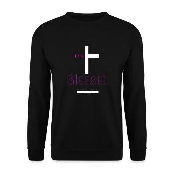 Grateful Cross Streetwear - Unisex Sweatshirt - black - Front - Alina (178cm) & Michal (187cm)
