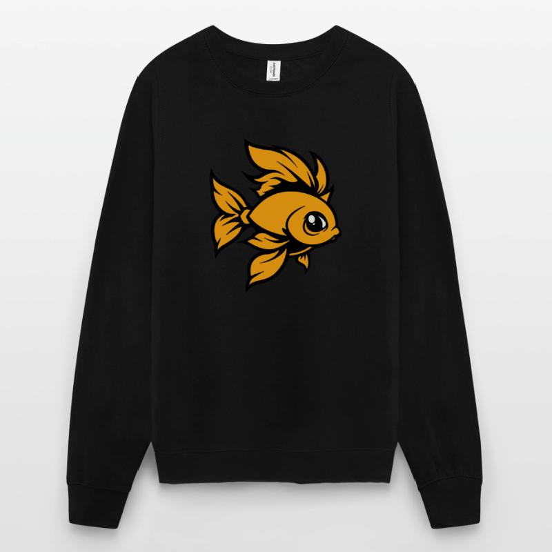 Poisson rouge Poisson Bande Dessinée Sweat-shirt Unisexe