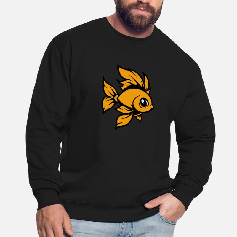 Poisson rouge Poisson Bande Dessinée Sweat-shirt Unisexe