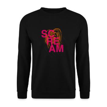 Cri d’Halloween - Sweat-shirt Unisexe - noir - Devant - Alina (178cm) & Michal (187cm)