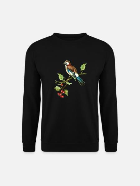 Bunter Vogel - Unisex Pullover - Schwarz