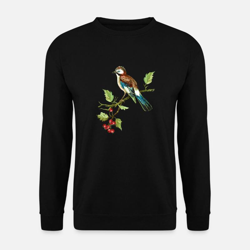 Bunter Vogel - Unisex Pullover - Schwarz