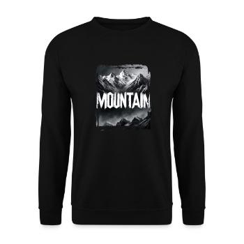 Amour Montagne Aventure Forêt - Sweat-shirt Unisexe - noir - Devant - Alina (178cm) & Michal (187cm)