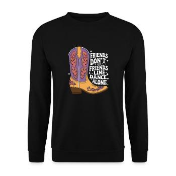 Danse en ligne Danseurs - Sweat-shirt Unisexe - noir - Devant - Alina (178cm) & Michal (187cm)
