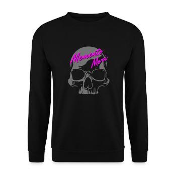 Skull - Memento Mori - Unisex Sweatshirt - black - Front - Alina (178cm) & Michal (187cm)