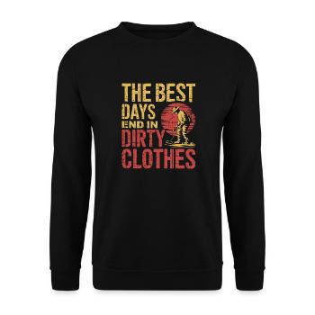 The Call of Treasures - Unisex Sweatshirt - black - Front - Alina (178cm) & Michal (187cm)
