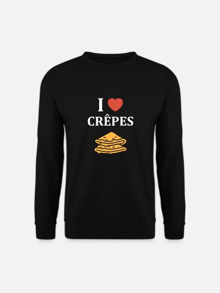 crêpe - Sweat-shirt Unisexe - noir