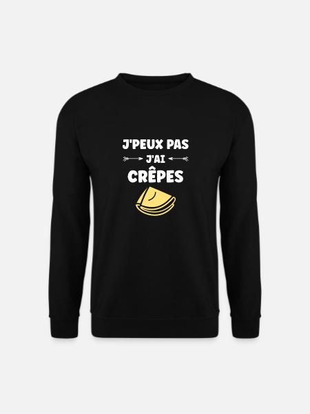 crêpe - Sweat-shirt Unisexe - noir