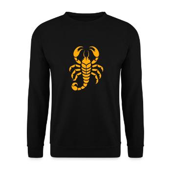 scorpion - Unisex Sweatshirt - black - Front - Alina (178cm) & Michal (187cm)