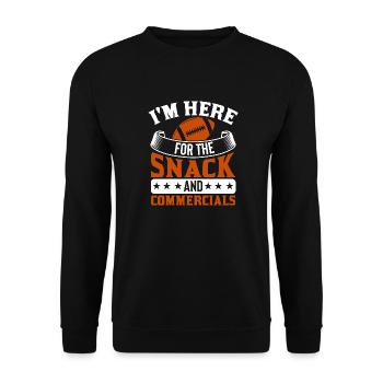 Football américain - Sweat-shirt Unisexe - noir - Devant - Alina (178cm) & Michal (187cm)