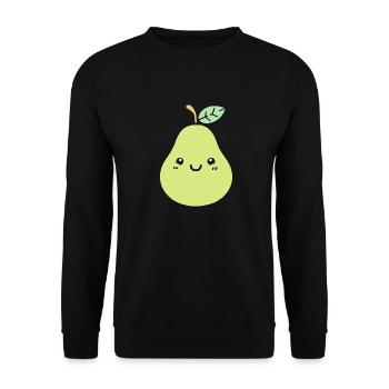 Pear - Unisex Sweatshirt - black - Front - Alina (178cm) & Michal (187cm)