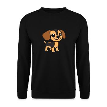 Chiweenie - Sweat-shirt Unisexe - noir - Devant - Alina (178cm) & Michal (187cm)