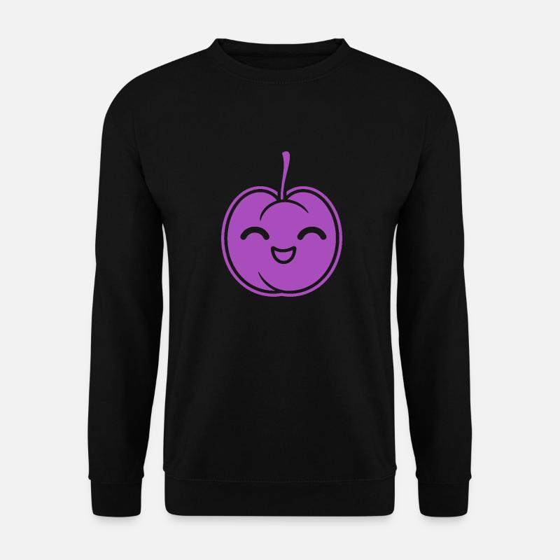 Pflaume - Unisex Pullover - Schwarz