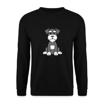 Schnauzer - Unisex Pullover - Schwarz - Vorne - Alina (178cm) & Michal (187cm)