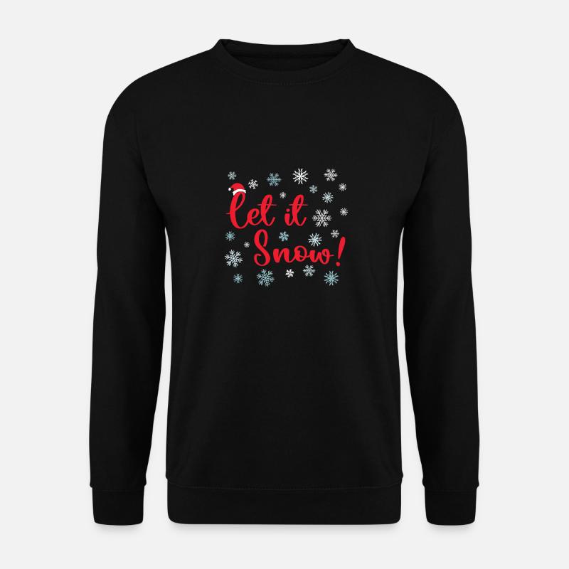 Let It Snow Christmas - Unisex Sweatshirt - black