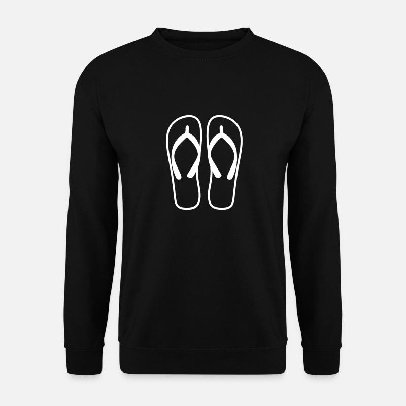 Flip flops - Unisex Sweatshirt - black