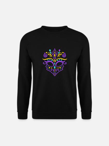 Carnival mask - Unisex Sweatshirt - black