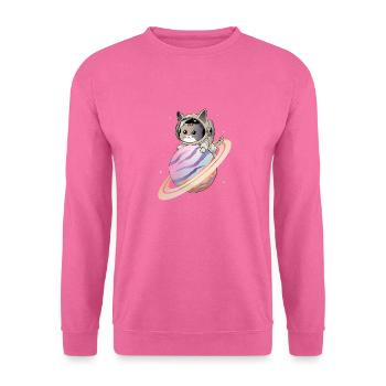 Space Cat - Unisex Sweatshirt - pink - Front