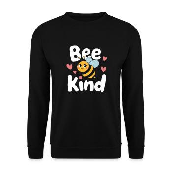 Honigbiene Imker Bienen Biene - Unisex Pullover - Schwarz - Vorne - Alina (178cm) & Michal (187cm)