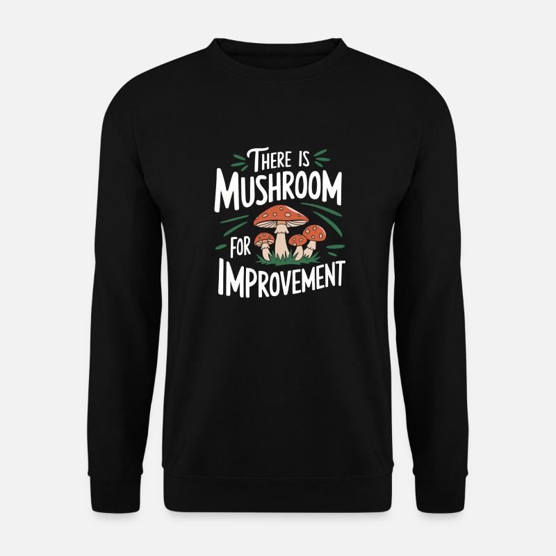 Pilz Pilze Funghi Champignon - Unisex Pullover - Schwarz