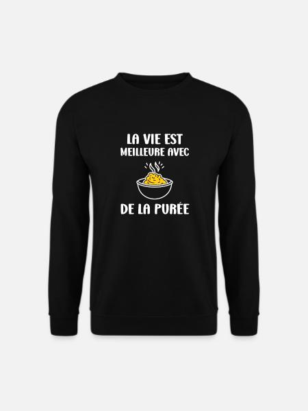 Purée - Sweat-shirt Unisexe - noir